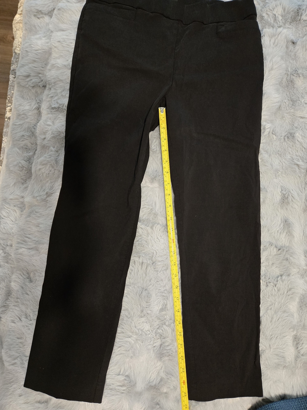 Liz Claiborne Career Petite Pull On Black Dress Pants Trouser 14P